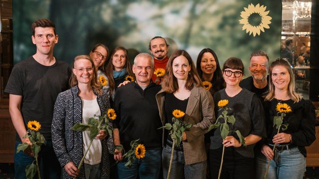 Gruppenfoto Vorstand des Kreisverbandes Grüne Stuttgart