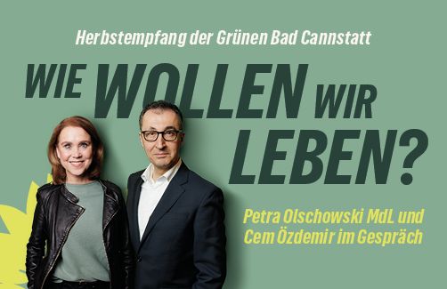 Petra Olschowski MdL und Cem Özdemir im Gespräch